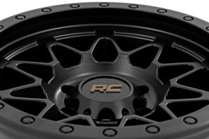 Wheel - Rough Country - 78 Series | Simulated Beadlock | 17x8.5 | 5x5 | +0mm - Black